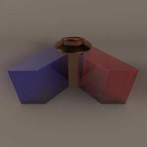 Parfümflakon komplett